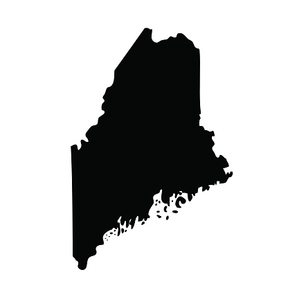 map of the U.S. state of Maine 