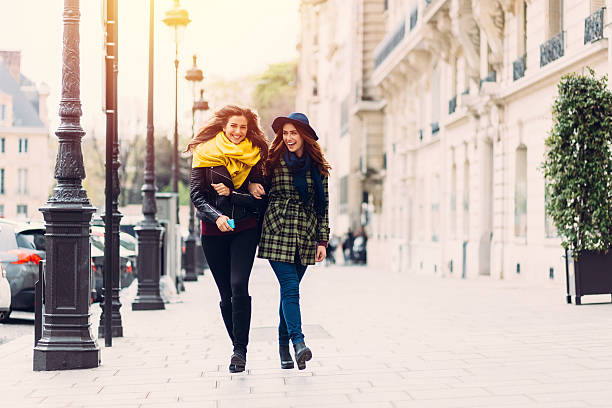 istock Girls enjoying Paris together 639471086