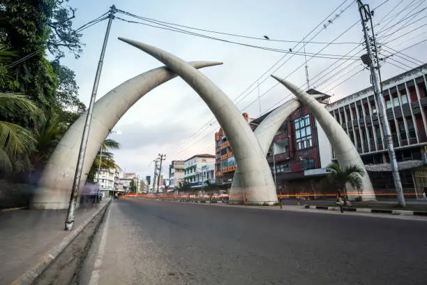 City center of Mombasa, Kenya, East Africa