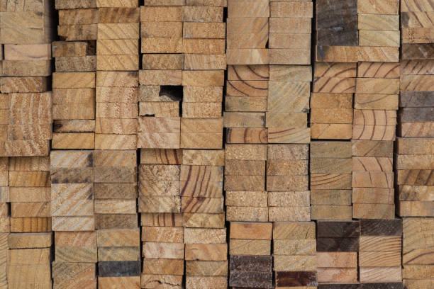 istock Texture Background Cut square of wood 639473134