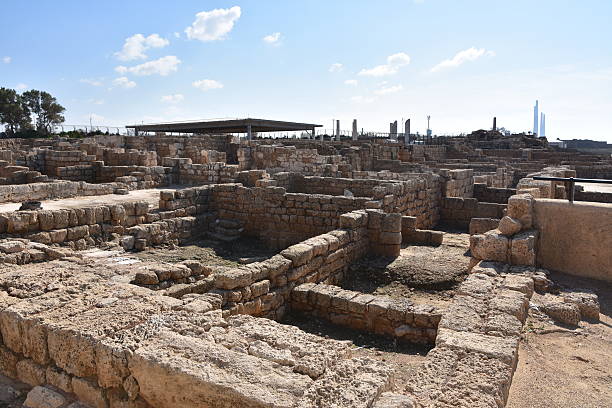 кесария национальный парк, израиль - caesarea стоковые фото и изображения