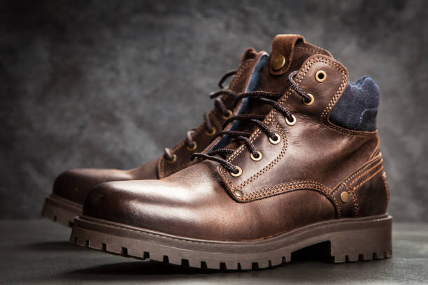 istock Pair of new boots 639475772