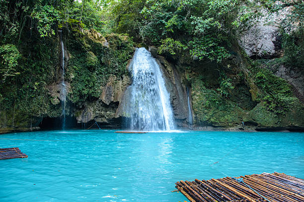 Falls Area, Cebu, Philippines Kawasan Falls, Cebu, Philippines cebu province stock pictures, royalty-free photos & images
