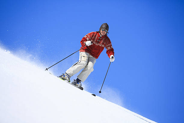 istock Ski Active senior men snow skier skiing Aging with attitude 639476488