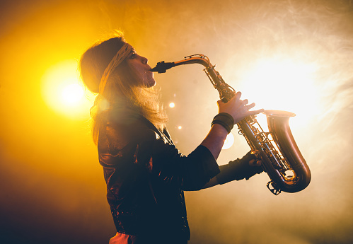 Female Saxophone Player