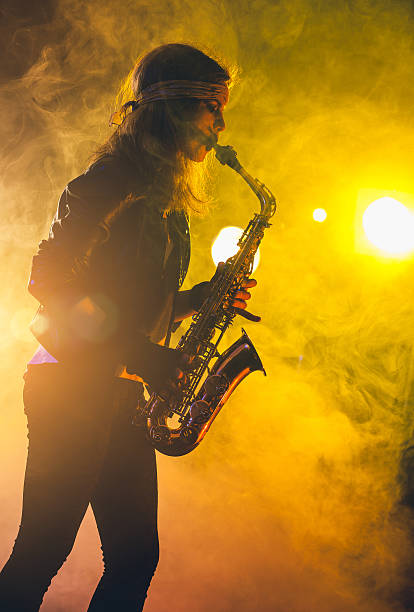 istock Female Saxophone Player 639476982
