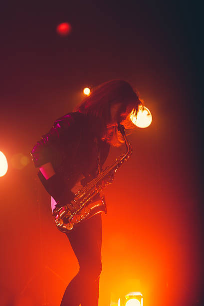 istock Female Saxophone Player 639476996