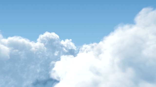 Cumulus Clouds Flight Through