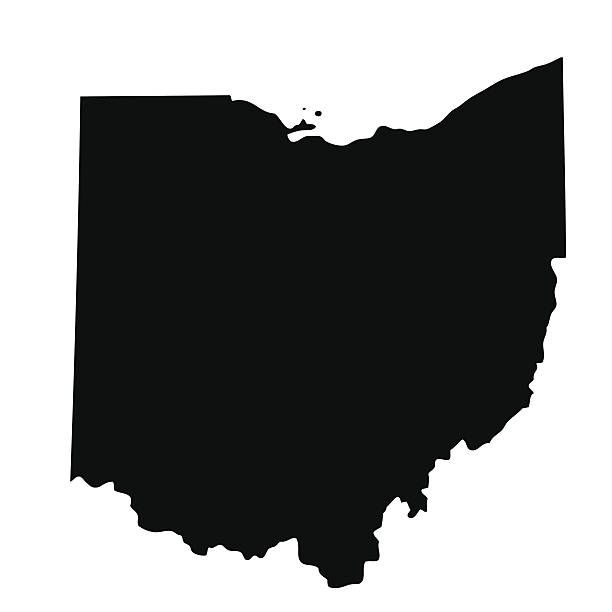 map of the u.s. state ohio - 俄亥俄州 幅插畫檔、美工圖案、卡通及圖標