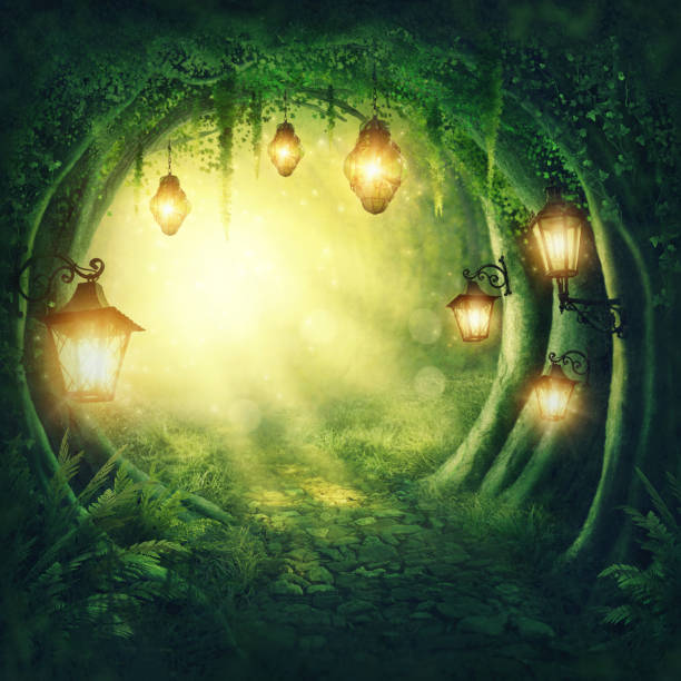 istock Road in a dark forest 639483294