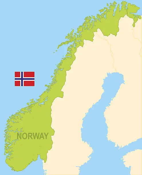 Vector illustration of Norway