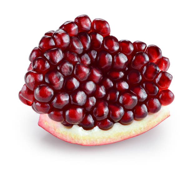 istock Pomegranate. Fruit piece isolated on white. With clipping path. 639485796