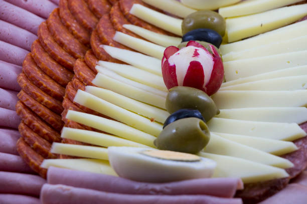 Beautiful Served Meat products. Tapas.Beautiful Served Meat products. Tapas.