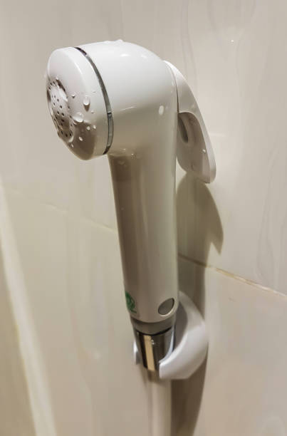 istock Rinse spray in the bathroom 639499878