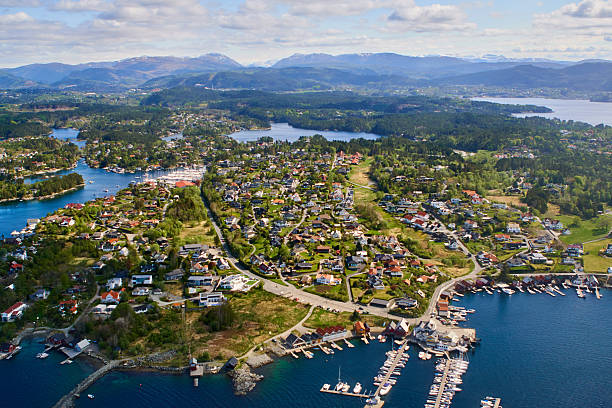 istock Hjellestadvika aerial views - Norway 639503886