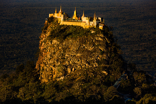 high sacred place of Mount Popa Myanmar