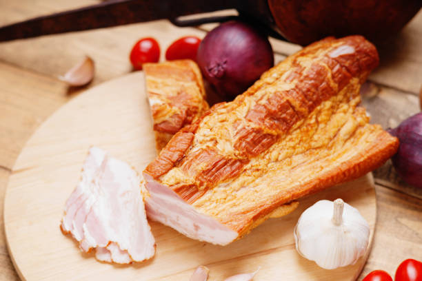 istock Smoked meat and vegetables 639510172