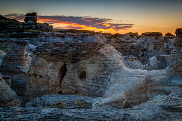 istock Sunrise at Writing on Stone Provincial Park in Alberta, Canada 639511646
