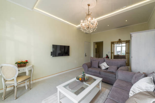 Interior design of luxury living room