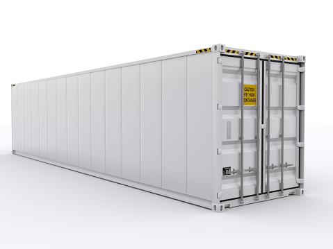 Shipping Container isolated 3d rendering