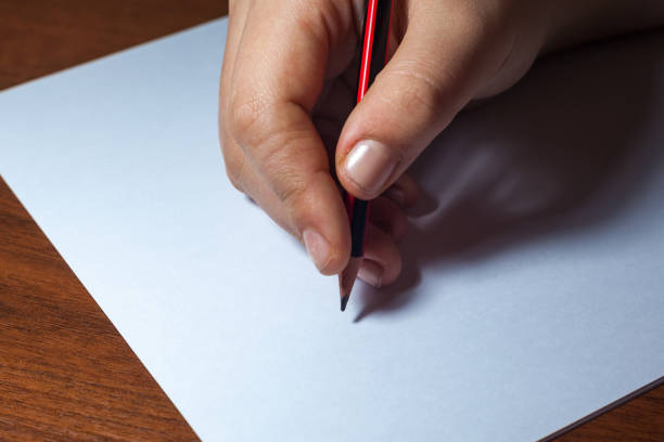 istock Close photo of a persons writing a letter 639517202