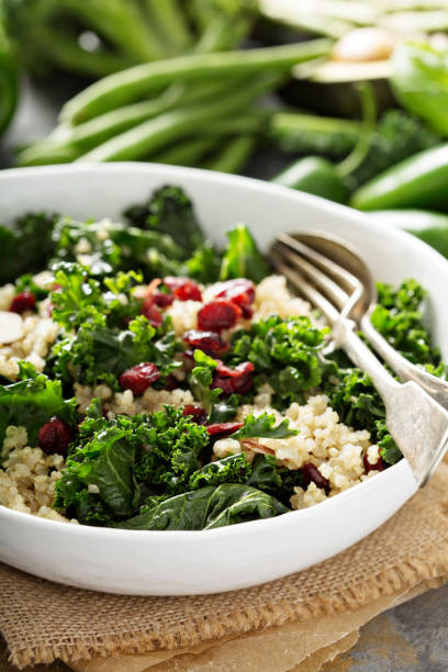 istock Healthy kale and quinoa salad 639518462