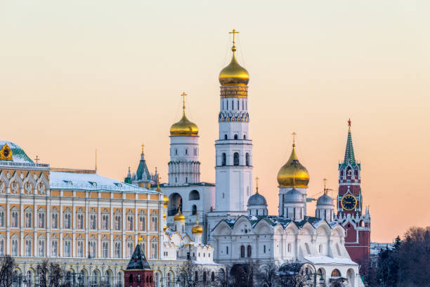 istock Ivan the great bell tower and Spasskaya tower. Moscow Kremlin 639520960