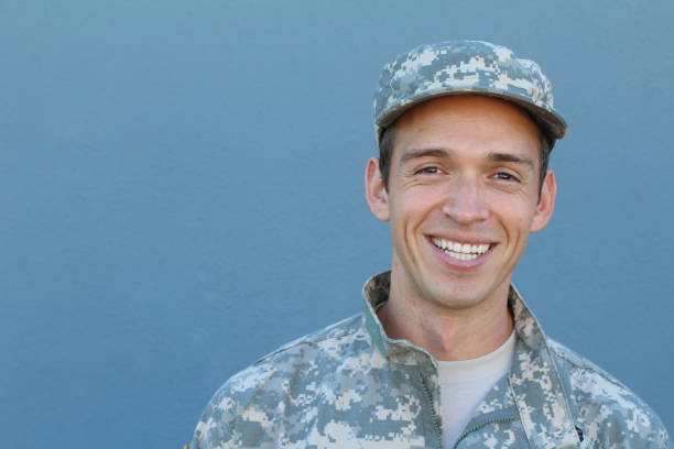istock Hispanic Military Proud Man Smiles 639521246