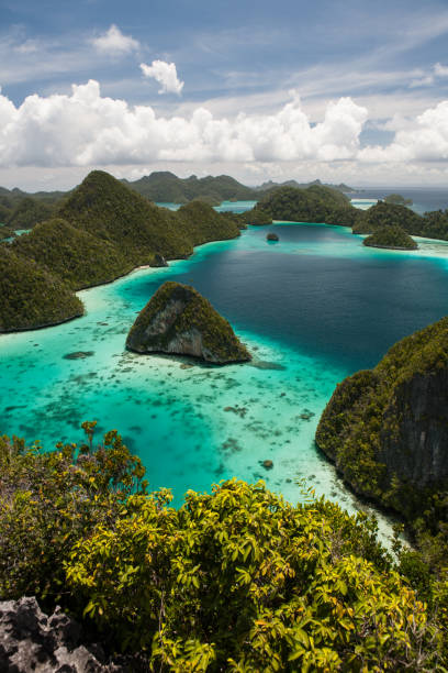 istock Tropical Lagoon and Limestone Islands in Raja Ampat 639523078