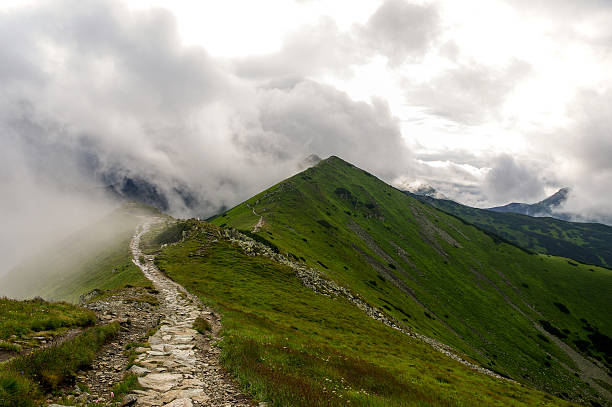 istock Ridge in the clouds. Western Tatra Mountains. 639525512