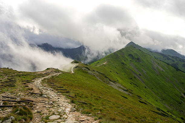 istock Ridge in the clouds. Western Tatra Mountains. 639525688