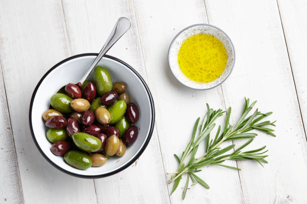 istock Greek olives in a bowl 639526670