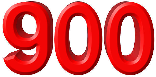 istock Numeral 900, nine hundred, isolated on white background, 3d rend 639528528