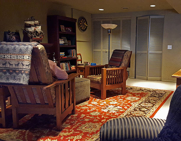istock Comfortable Traditional Den And Sitting Area In Home 639528532