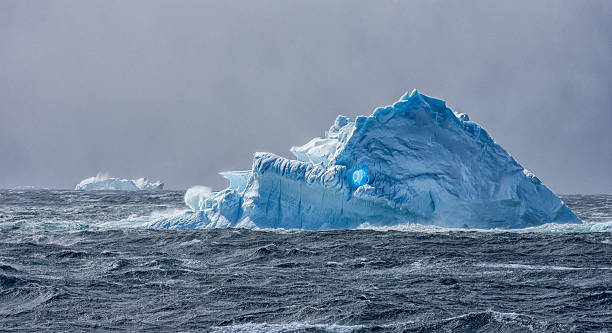 Massive Iceberg floating in Antarctica