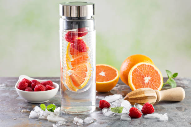 istock Infused detox water with raspberry 639531546