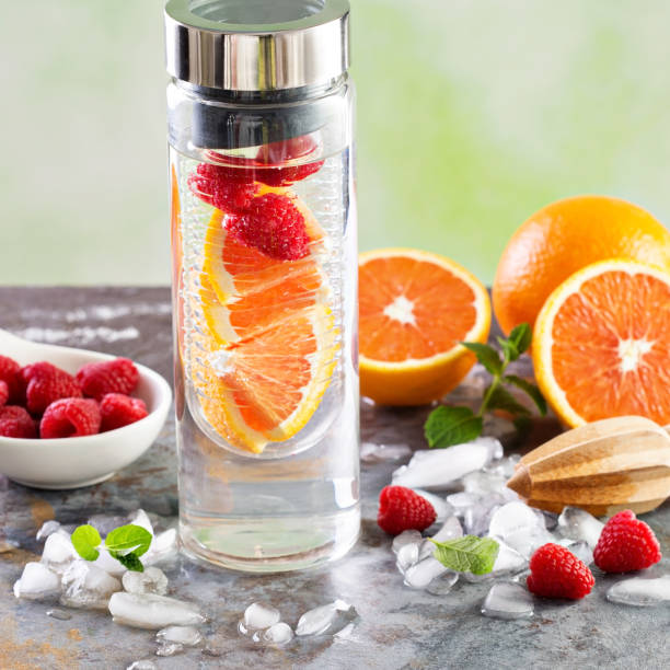 istock Infused detox water with raspberry 639531732