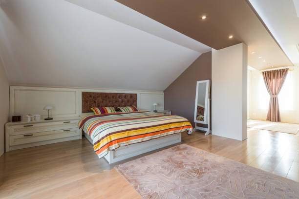 istock Light interior design of loft apartment 639533308