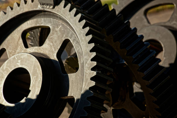 Group of gears as decor.