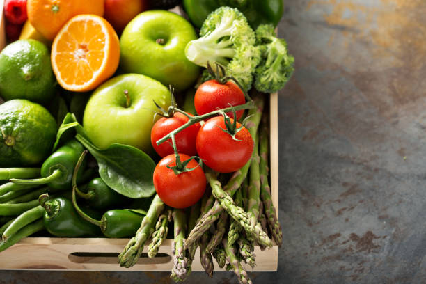 istock Fresh colorful vegetables and fruits 639539026