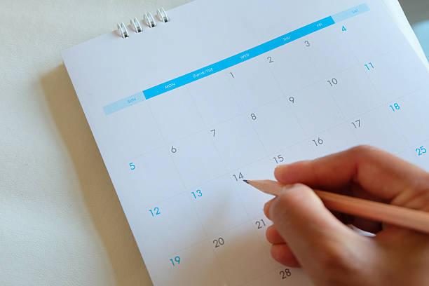 istock Calendar page in white tone. 639540538
