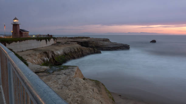View of Lightroom and Ocean During Sunset from top of the Cliff