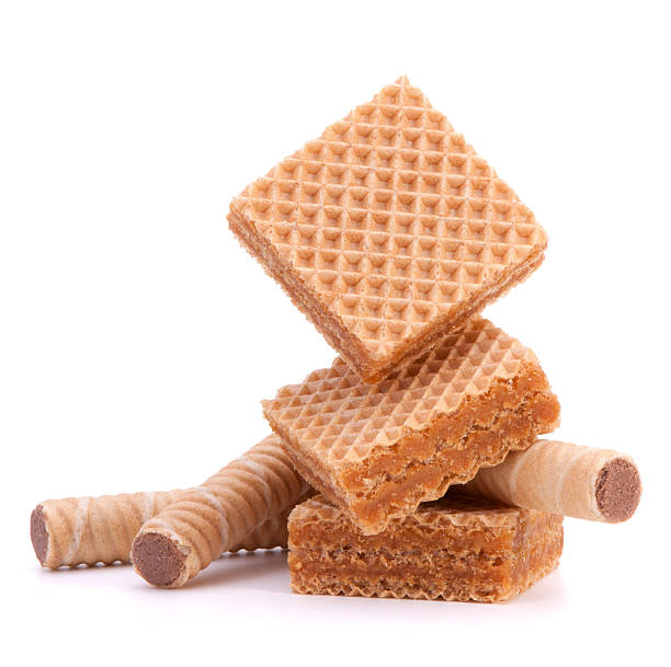 istock Wafers or honeycomb waffles 639544842