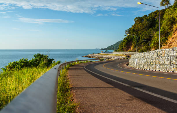 istock Scenic beautiful view of the seafront road. 639547868