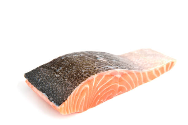 istock fresh salmon steak over white background 639549814