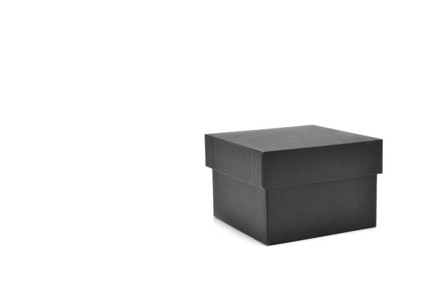 istock Square black box for special gift on white background. 639550168