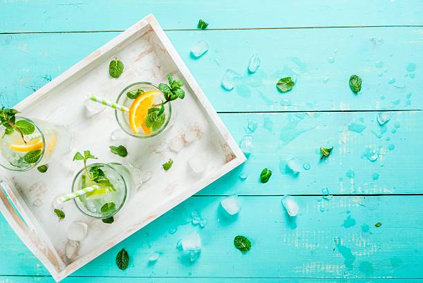 istock Selection of summer refreshing cocktails 639550882