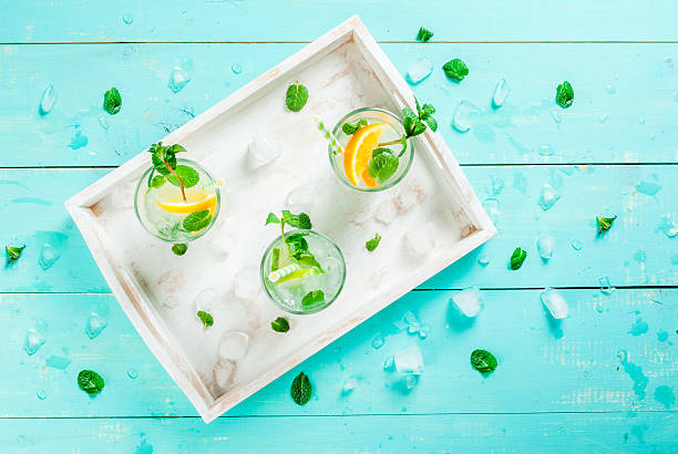 istock Selection of summer refreshing cocktails 639550892