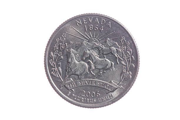 istock USA Quarter Coin - Nevada 639551126