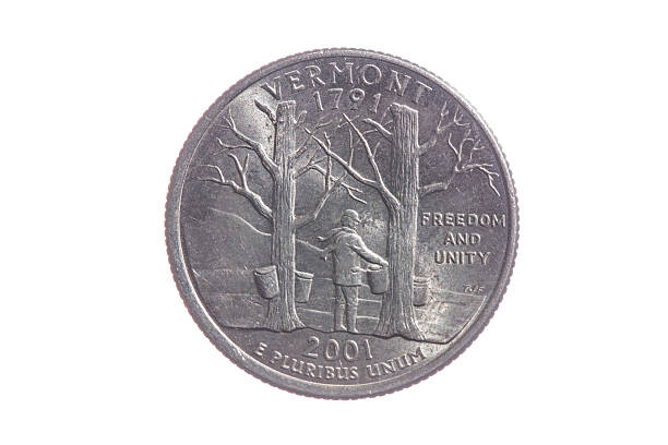 istock USA Quarter Coin - Vermont 639551522